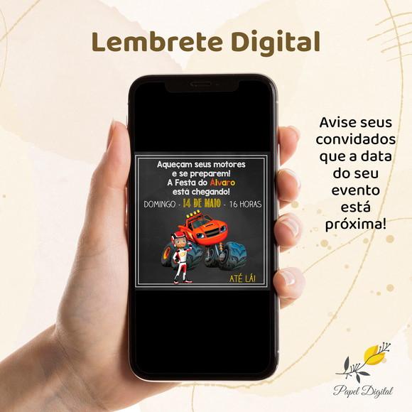 Lembrete Digital Blaze and the Monster Machines