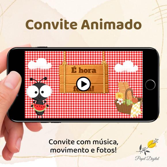 Convite Animado (vídeo) Piquenique
