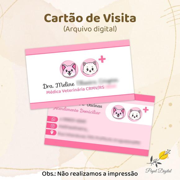 Cartão de Visita Digital Frente e Verso