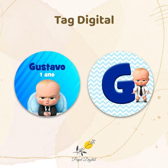 Kit 2 Tags Poderoso Chefinho Modelo 1