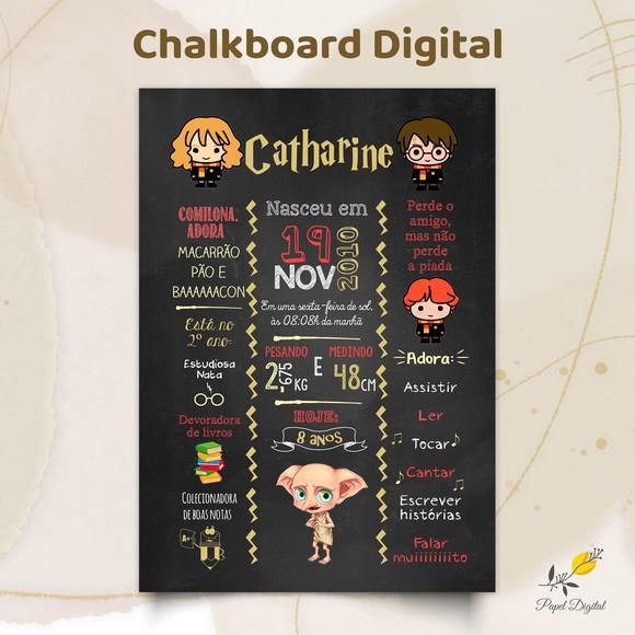 Chalkboard Digital Harry Potter