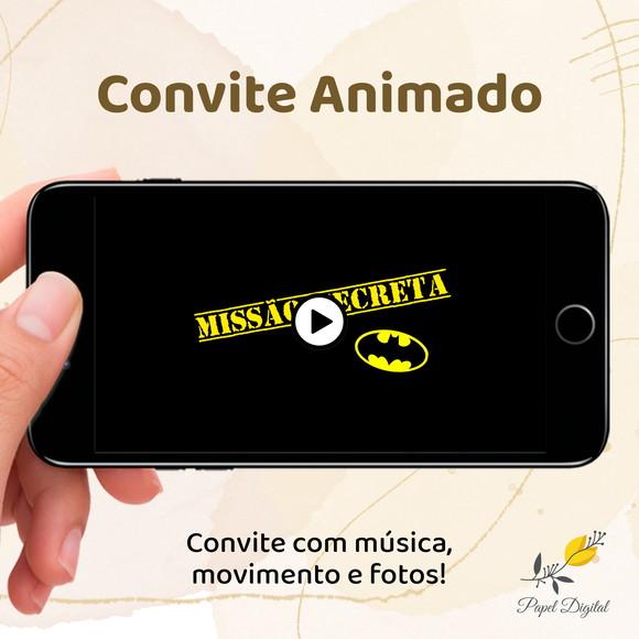 Convite Animado (vídeo) Batman