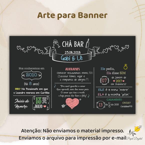Banner Digital Chá Bar Modelo 2