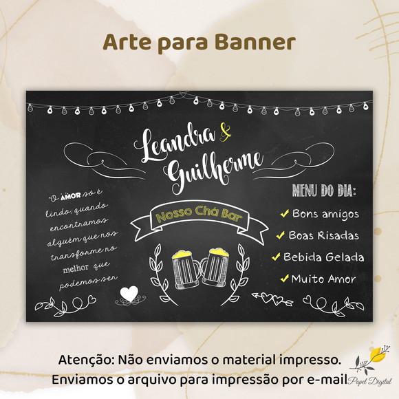 Banner Digital Chá Bar Modelo 3