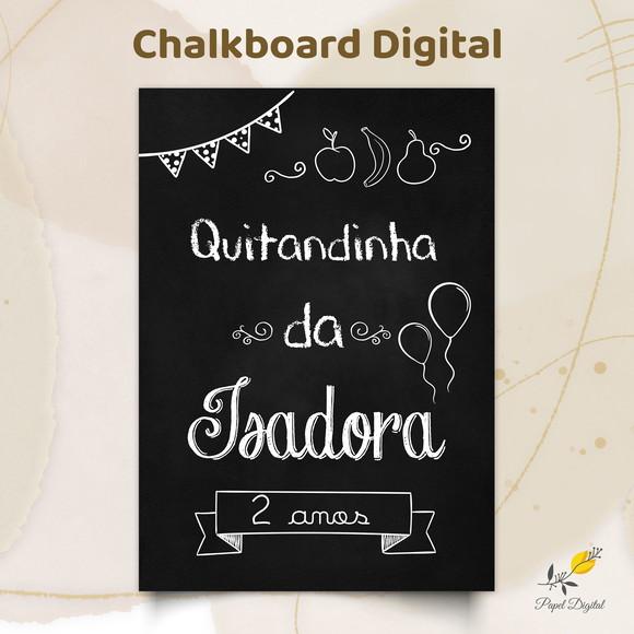 Chalkboard Digital Frutas Modelo 3