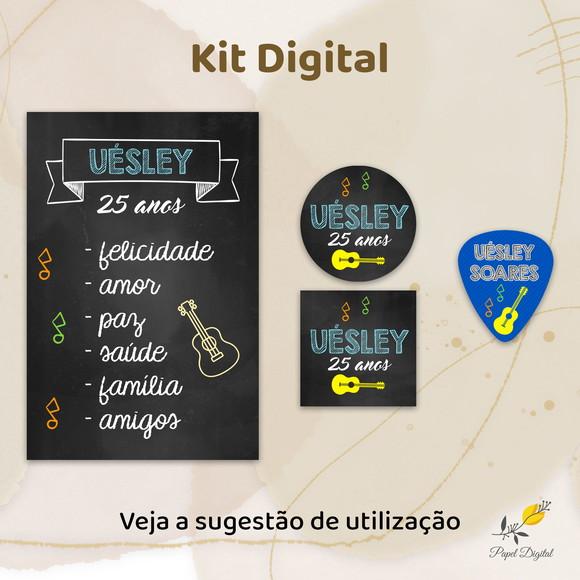 Kit Digital Tema Música Modelo 1