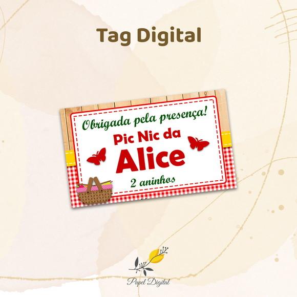 Tag Digital Piquenique Modelo 1