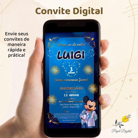 Convite Digital Mickey Modelo 7
