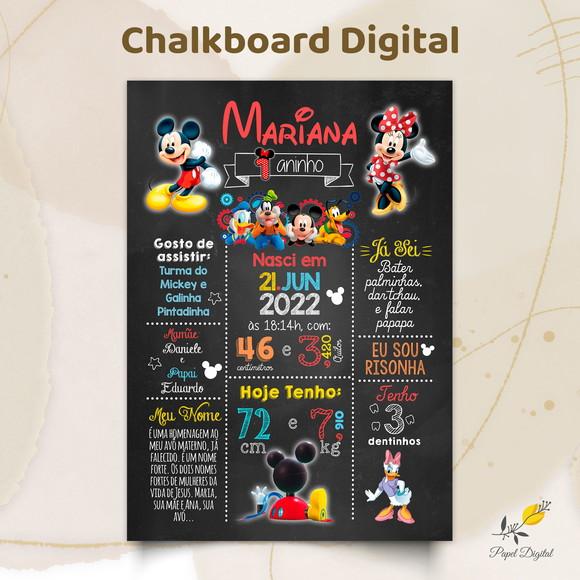 Chalkboard Digital Mickey Modelo 5