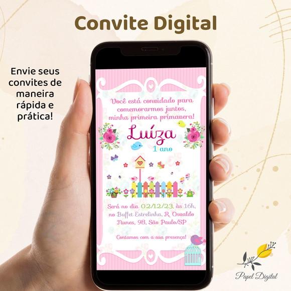 Convite Digital Jardim Modelo 8
