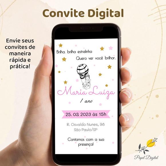 Convite Digital Aniversário Infantil Modelo7