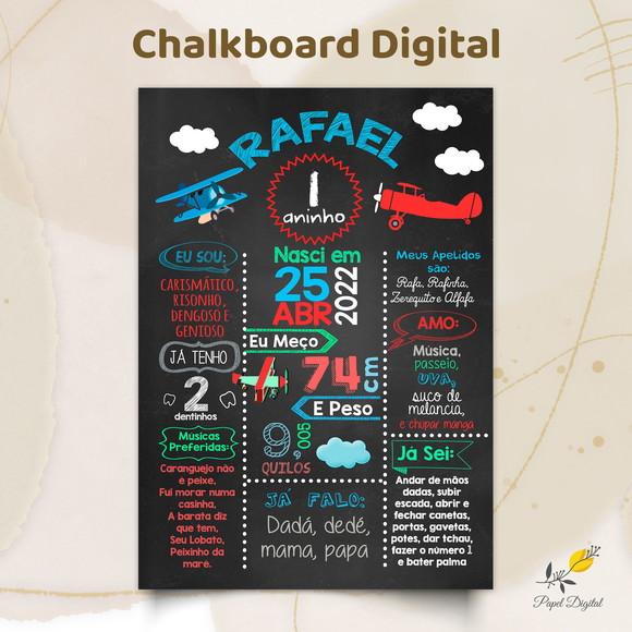 Chalkboard Digital Aviador Modelo 3