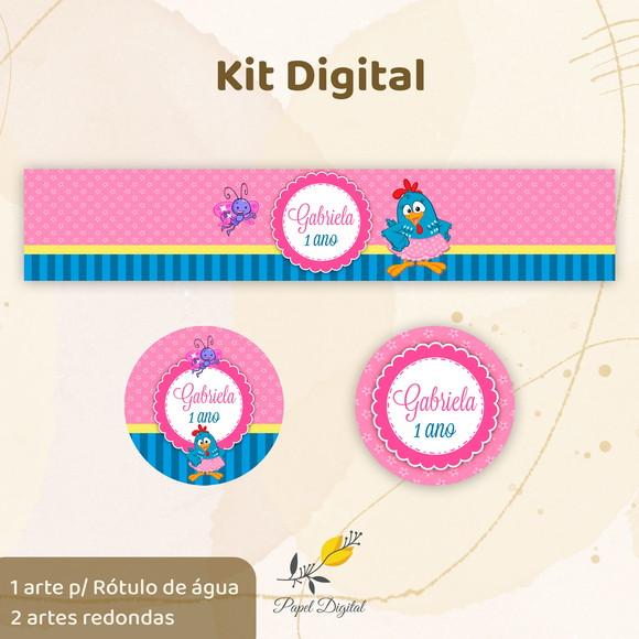 Kit Digital Galinha Pintadinha Rosa 1