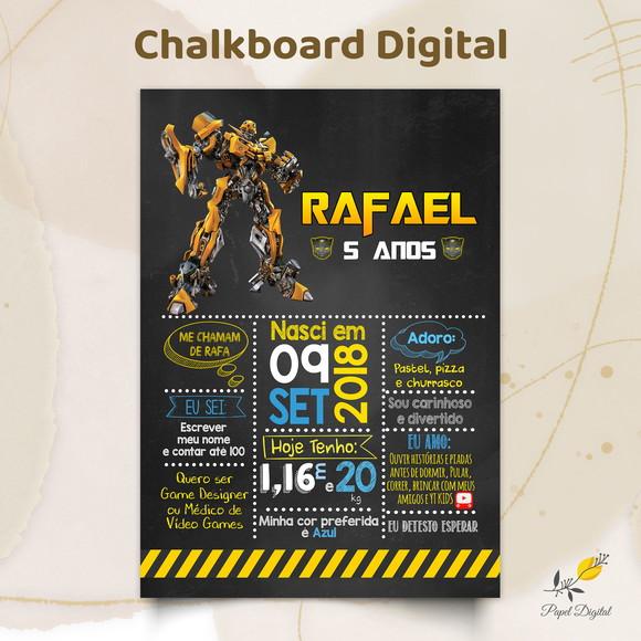 Chalkboard Digital Transformers Modelo 1
