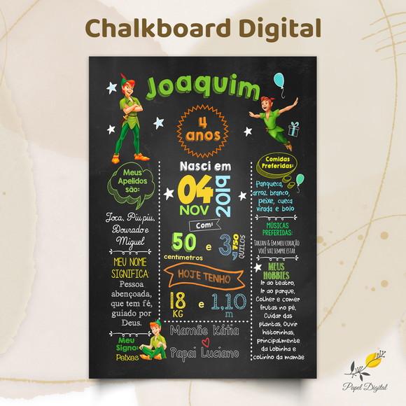 Chalkboard Digital Peter Pan Modelo 1