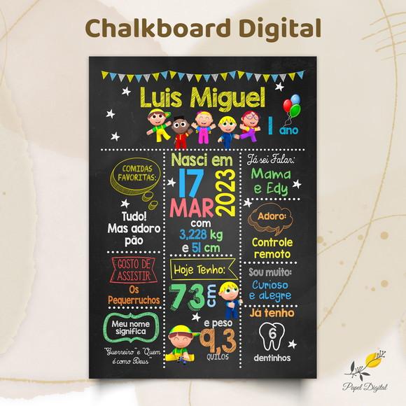 Chalkboard Digital Pequerruchos
