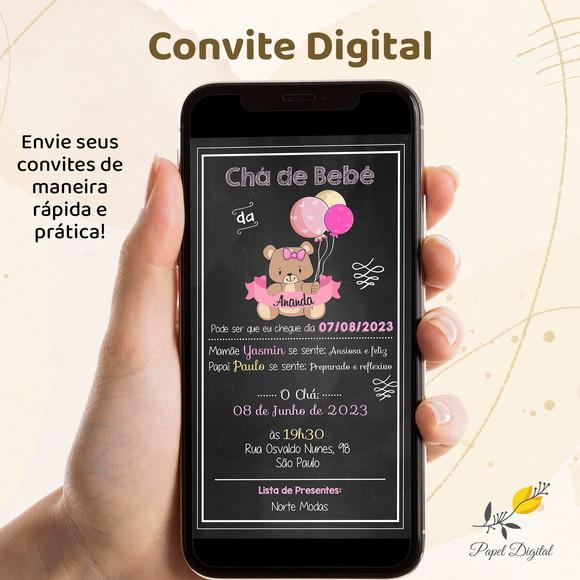 Convite Digital Chá de Bebê Modelo 11