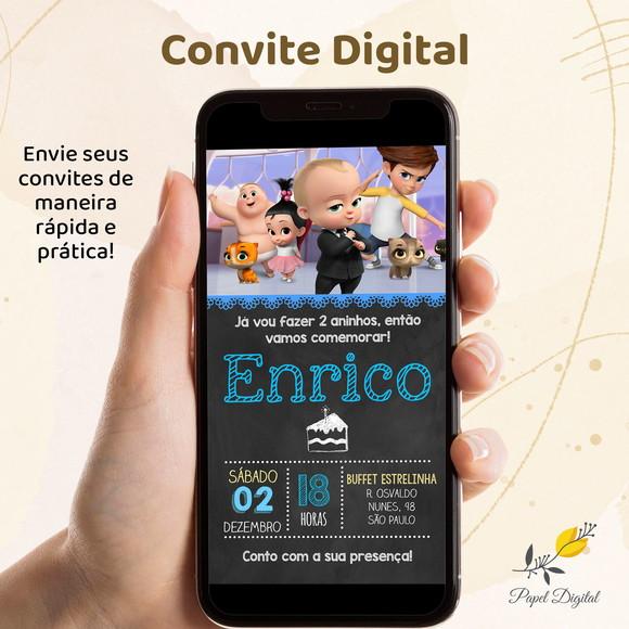 Convite Digital Poderoso Chefinho Modelo 3