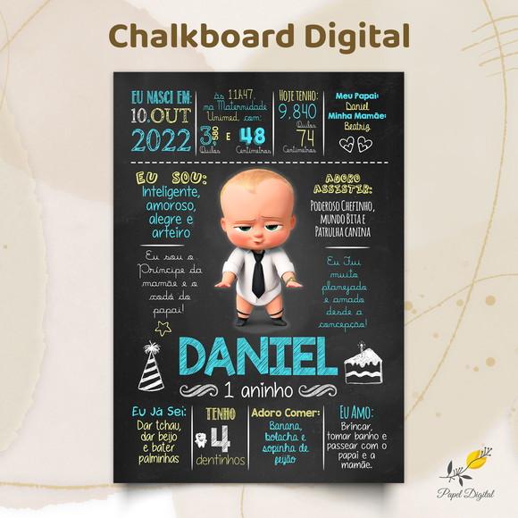 Chalkboard Digital Poderoso Chefinho Modelo 1