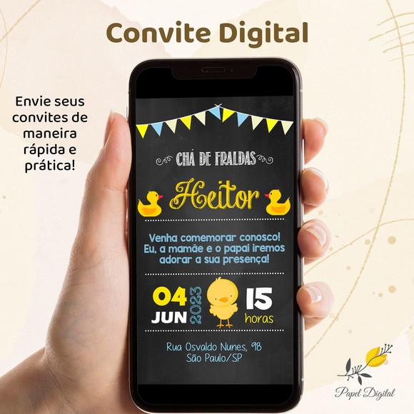Convite Digital Chá de Bebê Modelo 9