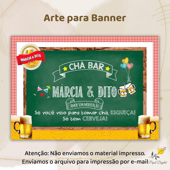 Banner Digital Chá Bar Modelo 1