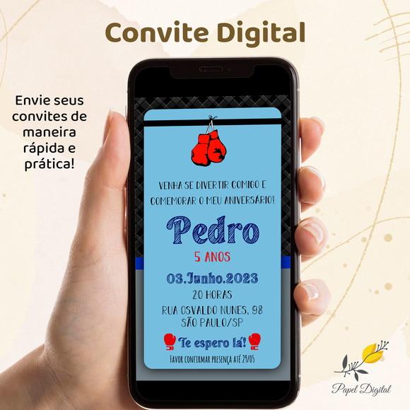 Convite Digital Boxe