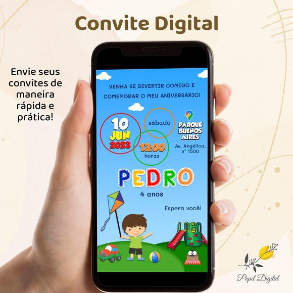 Convite Digital Brinquedos Modelo 2