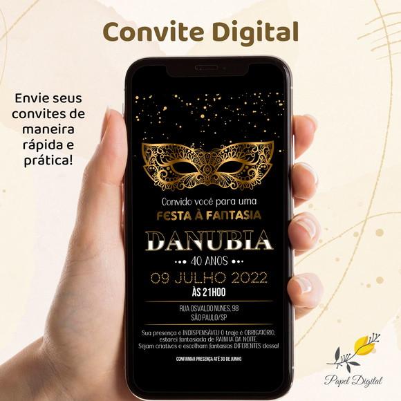 Convite Digital Festa à Fantasia Modelo 2