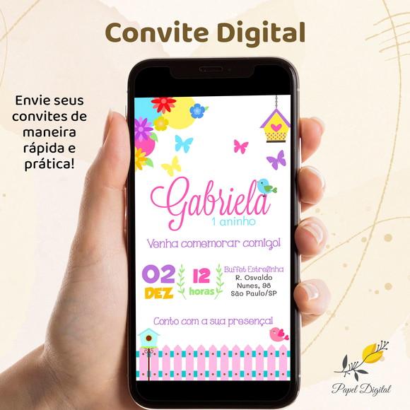 Convite Digital Jardim Modelo 5