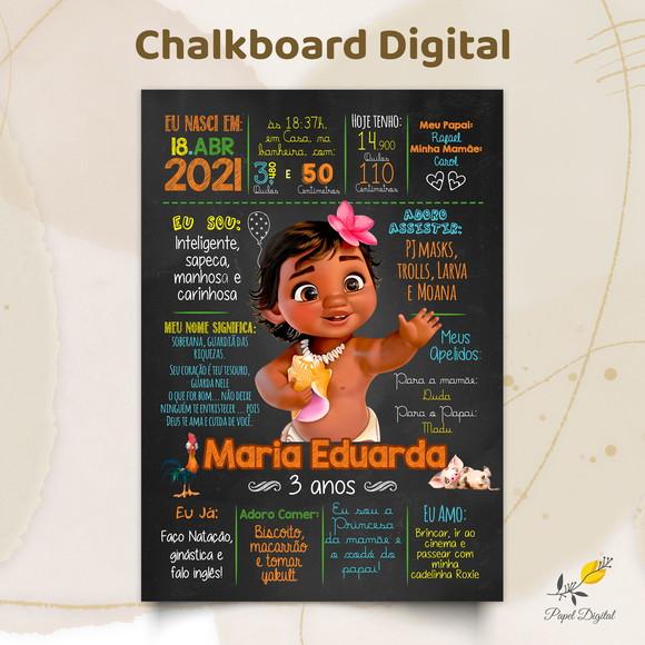 Chalkboard Digital Moana Modelo 3