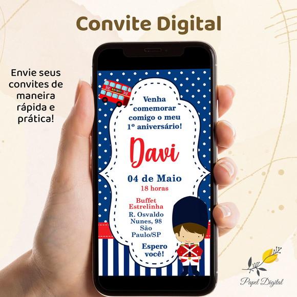 Convite Digital Soldadinho de Chumbo