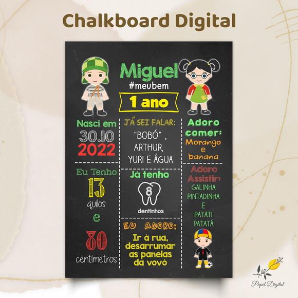 Chalkboard Digital Chaves Modelo 2