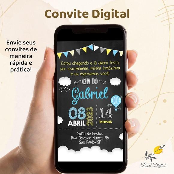 Convite Digital Chá de Bebê Modelo 7