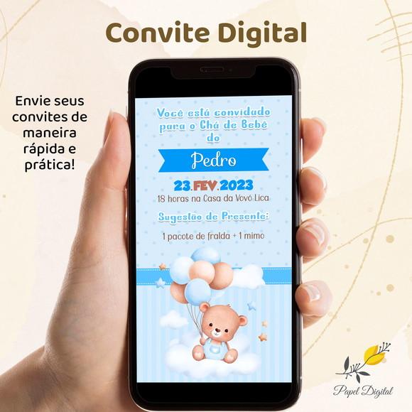 Convite Digital Chá de Bebê Modelo 4