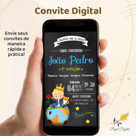 Convite Digital Pequeno Príncipe Modelo 1