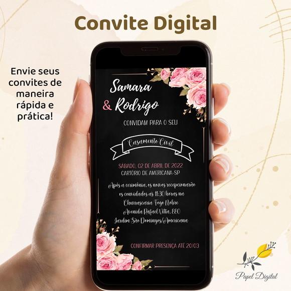 Convite Digital Casamento Modelo 3