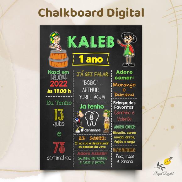 Chalkboard Digital Chaves Modelo 1