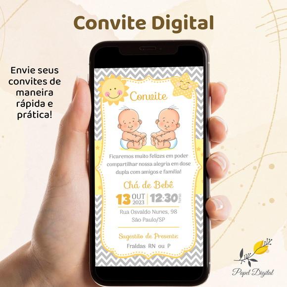 Convite Digital Chá de Bebê Modelo 3