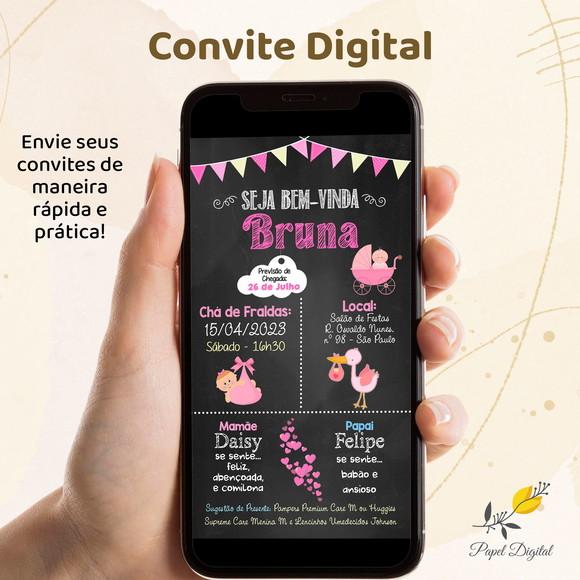 Convite Digital Chá de Bebê Modelo 1