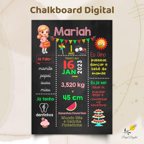 Chalkboard Digital Piquenique