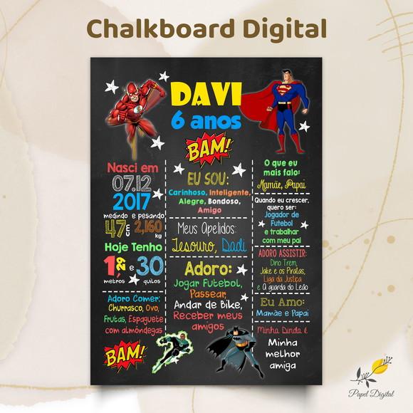 Chalkboard Digital Liga da Justiça