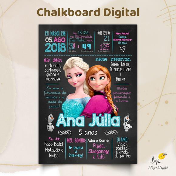 Chalkboard Digital Frozen Modelo 2