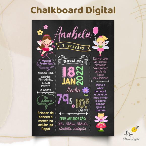 Chalkboard Digital Fadas