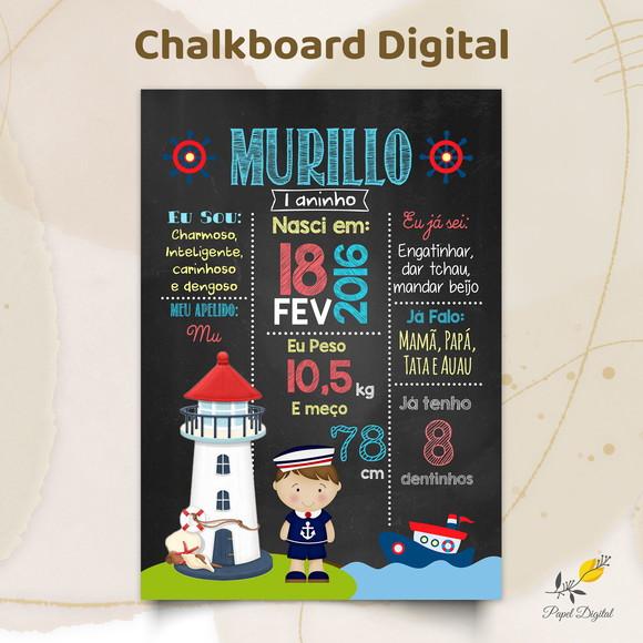Chalkboard Digital Marinheiro
