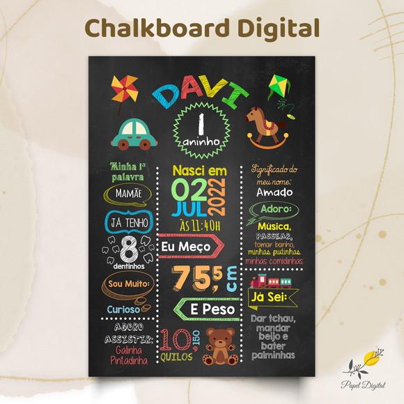Chalkboard Digital Brinquedos Modelo 1