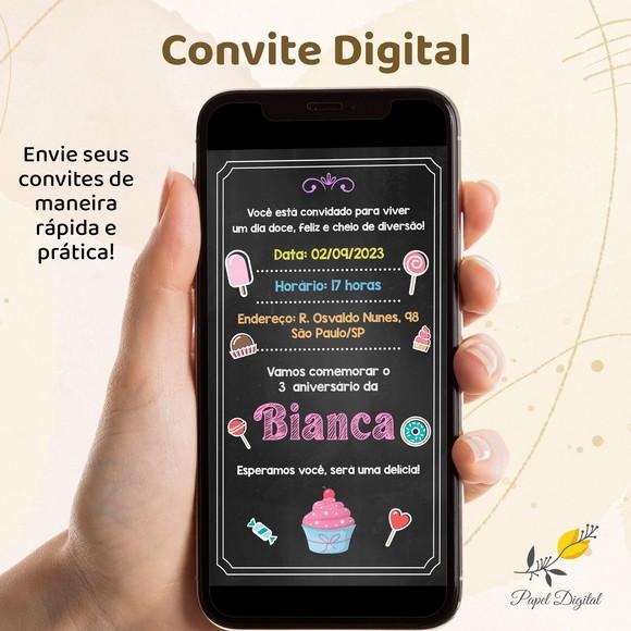 Convite Digital Confeitaria Modelo 2