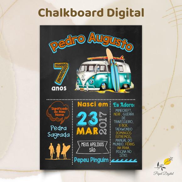 Chalkboard Digital Praia Modelo 2