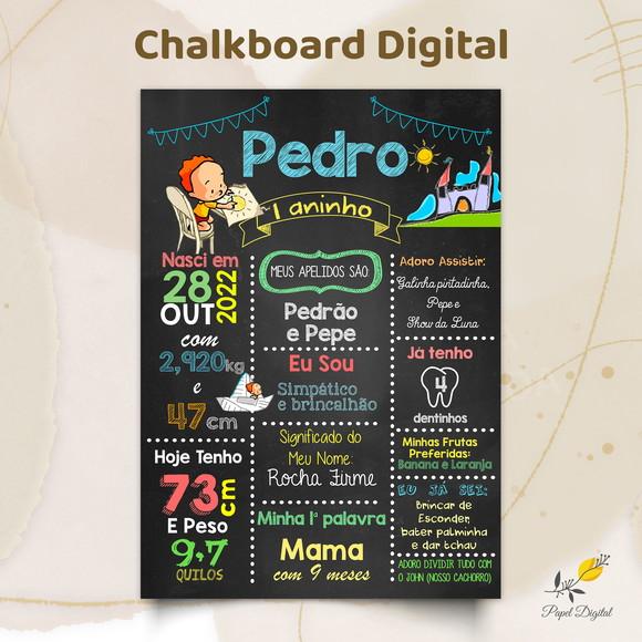 Chalkboard Digital Aquarela