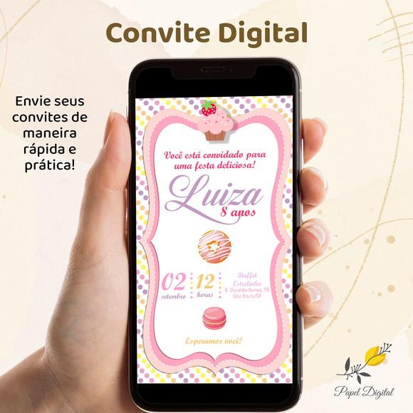 Convite Digital Confeitaria Modelo 1