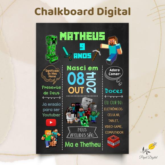 Chalkboard Digital Minecraft